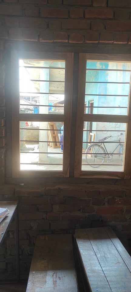 2022-02-28 Shreepur School - Installation of Windows - Work In Progress 06